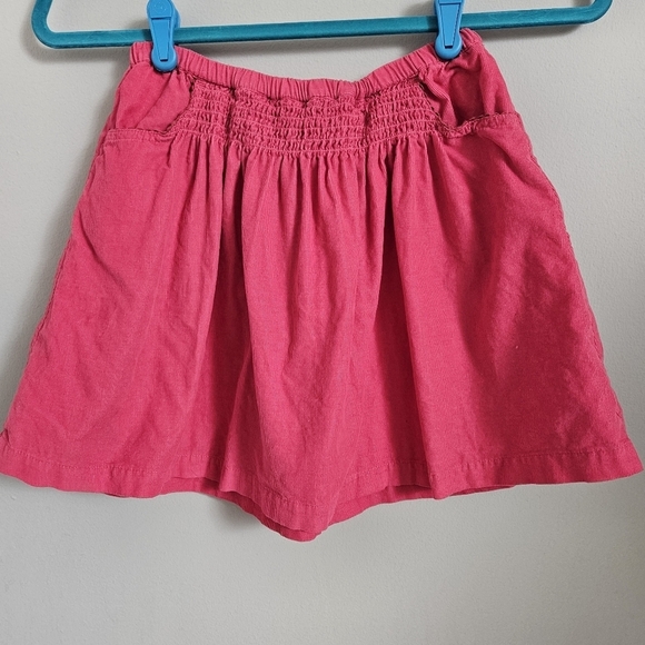 Mini Boden Other - Mini Boden Girls Berry Smocked Corduroy Skirt Size 7-8